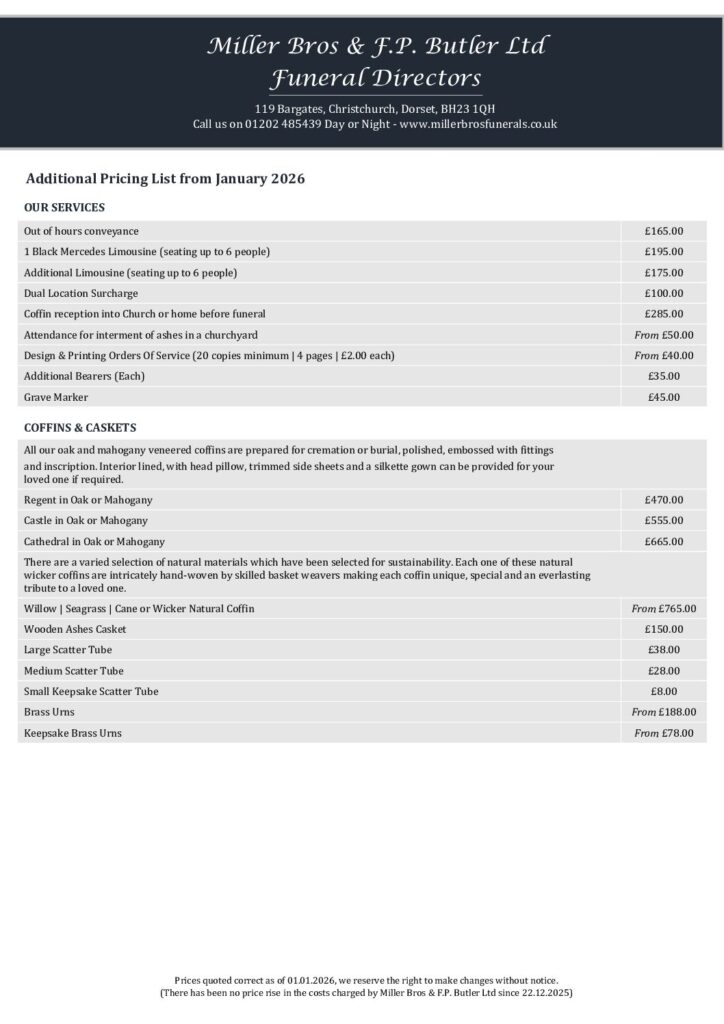 Miller Brothers Funeral Directors